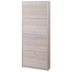 Mobile Scarpiera 4 Ante a Ribalta Olmo Slim Kit Legno Salvaspazio Porta Scarpe