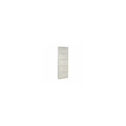 Scarpiera in legno cinque ribalte Bianco openkit 63x18x h190 cm