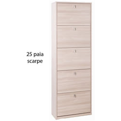 Scarpiera Olmo 25 paia 5 Ante a Ribalta Doppia Porta Scarpe Salvaspazio da Bagno