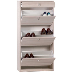 Scarpiera Slim Olmo 3 Ante Ribalta con Cassetto Portascarpe Mobile Salvaspazio