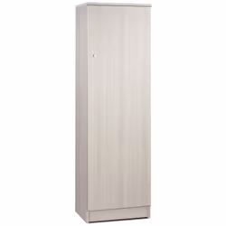 Armadio a 1 anta battente con 2 ripiani interni stile moderno colore eucalipto realizzato in legno nobilitato. Misura 46x34x1 ...