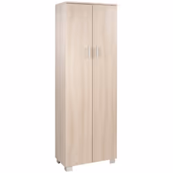 Armadio multiuso alto a 2 ante battenti stile moderno colore olmo, misura 62x34x178 cm. Mobile utilizzabile anche come scarpi ...