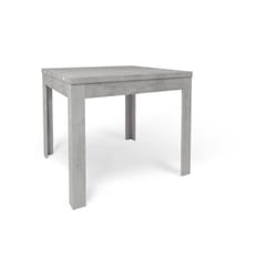 Tavolo Pieghevole 90x90 cm estensibile fino a 90x180 Cm color Cemento - Sarmog