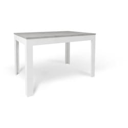 Tavolo da cucina Pieghevole 80x120 cm estensibile 80x170Cm Cemento Bianco - Sarmog