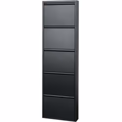SCARPIERA IN FERRO 5 ANTE NERA CM.50X14X168