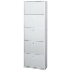 Kit scarpiera 5 ante a ribalta h190 l63 p29 cm finitura bianco Sarmog sk565k Sarmog