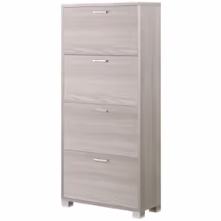 Scarpiera olmo con 4 ante, 70x29x154 cm.Scarpiera funzionale ed elegante, dalle forme geometriche semplici. Il mobile portasc ...