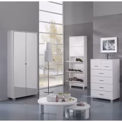 Armadio scarpiera, dal gusto sobrio e dalle forme geometriche semplici, da utilizzare singolarmente, abbinato o in libera com ...