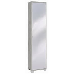 Mobile colonna 1 anta con specchio naturale h190 l43 p29 cm colore cemento 744spk Sarmog Sarmog