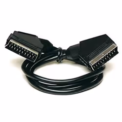 Atlantis Land 1m SCART, 1 m, SCART (21-pin), SCART (21-pin), Maschio, Maschio, Nero