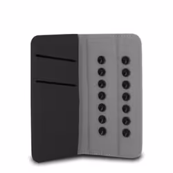 Atlantis Land Geko 4, Custodia flip a libro, Ogni marca, 10,2 cm (4"), Nero