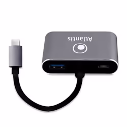 Atlantis Land A04-TC_HD+V+PD replicatore di porte e docking station per laptop USB 3.2 Gen 1 (3.1 Gen 1) Type-C Grigio