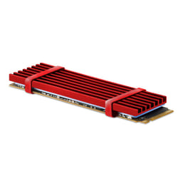 Atlantis Land A06-M2-HSK sistema di raffreddamento per computer Unità allo stato solido Dissipatore di calore/Radiatore Rosso 1 pz
