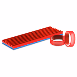 Atlantis Land A06-M2-HSK sistema di raffreddamento per computer Unità allo stato solido Dissipatore di calore/Radiatore Rosso 1 pz