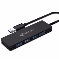 Atlantis Land P014-UH340, USB 2.0, USB 3.2 Gen 1 (3.1 Gen 1) Type-A, 1 m