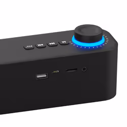 Atlantis Land P003-C0820-B altoparlante soundbar Nero 2.0 canali 20 W - Vista aggiuntiva 4
