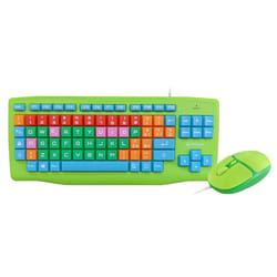 Atlantis Land E13-K606-IT tastiera Mouse incluso Casa USB QWERTY Italiano Verde