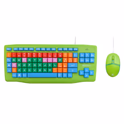 Atlantis Land E13-K606-IT tastiera Mouse incluso Casa USB QWERTY Italiano Verde - Vista aggiuntiva 2