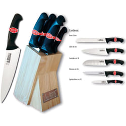 De Luca - coltello cucina linea 'horeca' in ceppo massello 5 pezzi