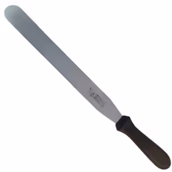 SPATOLA RETTA DRITTA DA PASTICCERIA E CUCINA 28CM Spatola per ristorazione in acciaio inox aisi 420 per alimenti Spatola da h ...