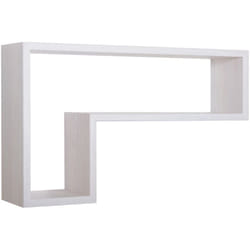 Mensola parete rettangolare rovere bianco scaffale salotto soggiorno camera Lettera