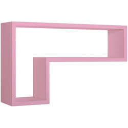 Mensola parete rettangolare rosa scaffale salotto soggiorno camera Lettera