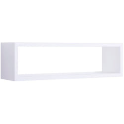 Mensola parete rettangolare bianco scaffale salotto soggiorno camera Regolo