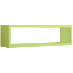 Mensola parete rettangolare verde scaffale salotto soggiorno camera Regolo