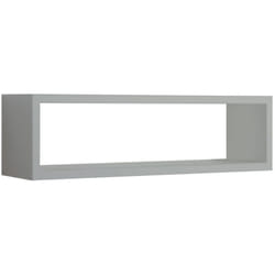 Mensola parete rettangolare grigio scaffale salotto soggiorno camera Regolo