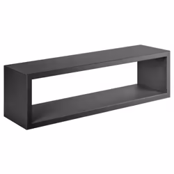 Aggiungi eleganza e funzionalità al tuo spazio con la Mensola da Parete Regolo Nero di Sanitec. Realizzata in legno di alta q ...