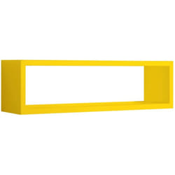 Mensola parete rettangolare giallo scaffale salotto soggiorno camera Regolo