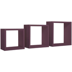 Set 3 cubi mensole parete viola scaffale salotto soggiorno camera Incubo