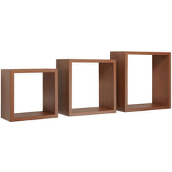 Set 3 cubi mensole parete ciliegio scaffale salotto soggiorno camera Incubo
