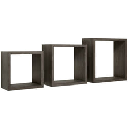 Set 3 cubi mensole parete scuro scaffale salotto soggiorno camera Incubo