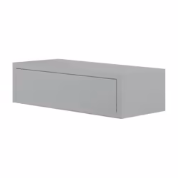 Rendi il tuo spazio ancora più funzionale ed elegante con la Mensola da Muro Lego con Cassetto in Grigio di Sanitec. Con il s ...