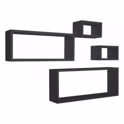Aggiungi un tocco di stile e organizzazione al tuo spazio con il Set di 4 Cubi Merlino Nero di Sanitec . Realizzati in legno, ...