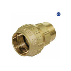 Tiemme - Raccordo dritto maschio in ottone per tubo polietilene serie cobraring 3460cr ø20x1/2