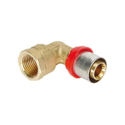 Raccordo curvo femmina a pressare per tubo multistrato modello cobrapress 1/2" ø20x2 TIEMME