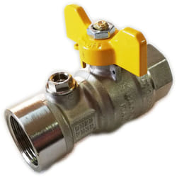 Valvola sfera diritta ff post contatore gas da 3/4''