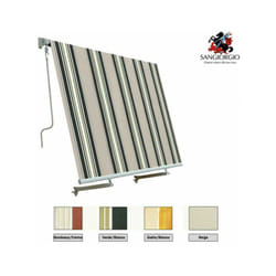 Tenda da sole a caduta cm.300 x h.250 - verde/bianco