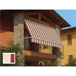 Tenda da Sole per Balcone a Caduta Eco Sangiorgio Formato: 1 x 2.50 m - Colore: Rigato Giallo/Bianco