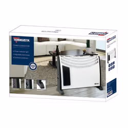 Termozeta TZR17 stufetta elettrica Interno Nero, Bianco 2000 W Stufa elettrica a convezione