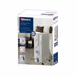 Termozeta TZR23 stufetta elettrica Interno Bianco 2000 W Riscaldatore ambiente elettrico a olio - Vista aggiuntiva 2