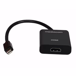 Mediacom M-CMDPHDMI, Mini DisplayPort, HDMI, Mini DisplayPort, Nero, 4K Ultra HD, Cavo tondo, 1 pz