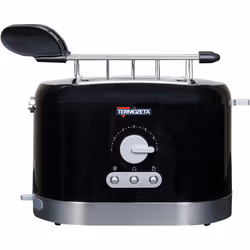Termozeta 76034, 2 fetta/e, Nero, Acciaio inox, 870 W, 220 - 240 V, 50/60 Hz, 302 mm