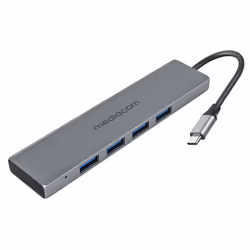 Mediacom MD-C301, USB 3.2 Gen 1 (3.1 Gen 1) Type-A, USB 3.2 Gen 1 (3.1 Gen 1) Type-C, Alluminio, USB, 1 pz