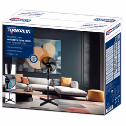 Termozeta TZWZ02PLUSN ventilatore Nero, Blu - Vista aggiuntiva 3