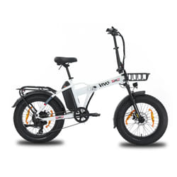 Vivobike M-VF26RSW bicicletta elettrica Bianco Alluminio 50,8 cm (20") 32,5 kg Litio