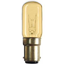 Lampadina ad incandescenza 'tubolare' 15w b15d - mm 17 x 57