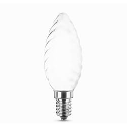 Nova Line - Lampadina Led Opaca a Filamento E14 C35 a tortiglione 4W Bianco neutro 4000K Novaline
